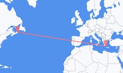 Flights from Sydney, Canada to Kythira, Greece