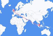Flyreiser fra Pangkal Pinang, Indonesia til Bournemouth, England