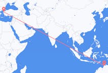 Flyreiser fra Darwin, Australia til Edremit, Tyrkia