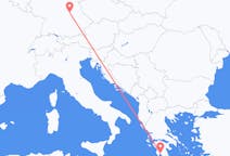 Flyg från Kalamata, Grekland till Nürnberg, Tyskland