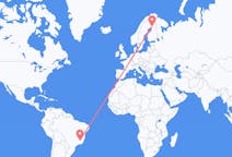 Vluchten van Belo Horizonte, Brazilië naar Rovaniemi, Finland