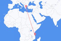 Flyreiser fra Mtwara, Tanzania til Athen, Hellas