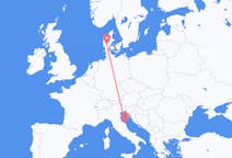 出发地 丹麦出发地 比隆目的地 意大利安科納的航班