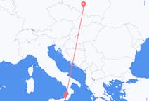 Flyrejser fra Reggio di Calabria til Katowice