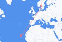Flyrejser fra São Vicente, Kap Verde til Göteborg, Sverige