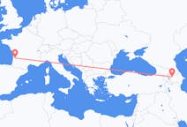 Flyreiser fra Gandsja, Aserbajdsjan til Bordeaux, Frankrike
