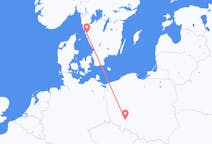 Flights from Wrocław in Poland to Gothenburg in Sweden