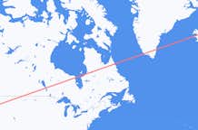 Flyg från Portland, USA till Akureyri, Island