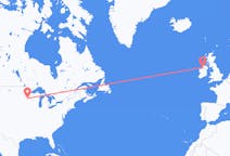Flyg från Minneapolis, USA till Kincasslagh, Irland