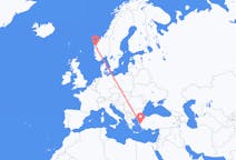 Flights from from Førde to Izmir