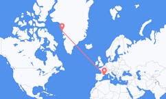 Vols depuis la ville d'Upernavik vers la ville de Gérone