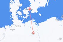 Flights from the city of Berlin to the city of Copenhagen