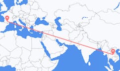 Flyreiser fra Roi Et Province, Thailand til Toulouse, Frankrike