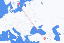 Loty z Visby (Dania), Szwecja do Mardina, Turcja