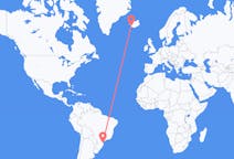 出发地 巴西出发地 若恩维利目的地 冰岛雷克雅未克的航班