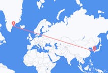 Flyrejser fra Fukuoka, Japan til Kulusuk, Grønland