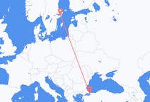 Flyg från Istanbul, Turkiet till Stockholm, Sverige