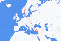 Flyreiser fra Páfos, Kypros til Oslo, Norge