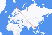 Flights from Ubon Ratchathani Province, Thailand to Kirkenes, Norway