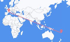 Flyreiser fra Kadavu, Fiji til Nimes, Frankrike