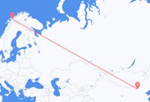 Vluchten van Hohhot, China naar Bardufoss, Noorwegen