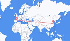 Flyrejser fra Yancheng, Kina til Zaragoza, Spanien
