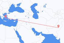 Flyreiser fra Multan, Pakistan til Mykonos, Hellas
