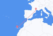 Flights from Béziers, France to Tenerife, Spain