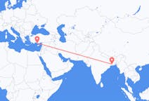 Flüge von Kalkutta, Indien nach Gazipaşa, die Türkei