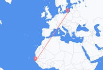 Flyg från Ziguinchor, Senegal till Gdansk, Polen