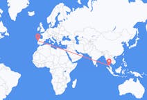 Flyrejser fra Trang, Thailand til Porto, Portugal