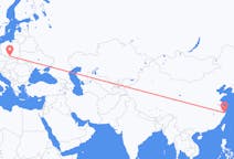 Flyg från Ningbo, Kina till Katowice, Kina