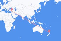 出发地 新西兰出发地 奧克蘭都會區目的地 土耳其加濟安泰普的航班