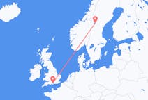 Flyreiser fra Östersund, Sverige til Southampton, England