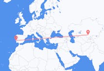 Flyg från Türkistan till Lissabon