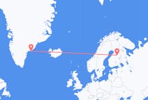 格陵兰出发地 库鲁苏克飞往格陵兰目的地 卡亚尼的航班