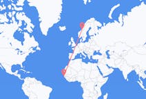 Loty z Bandżul, Gambia do Namsos, Norwegia