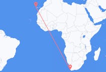 Flyreiser fra Cape Town, Sør-Afrika til Santa Cruz de La Palma, Spania