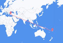Flyg från Nadi, Fiji till Denizli, Turkiet