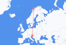 Loty z Zadar, Chorwacja do Narwiku, Norwegia