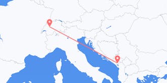 Flyreiser fra Montenegro til Sveits