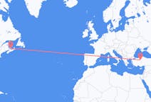 Flyreiser fra Charlottetown, Canada til Ankara, Tyrkia