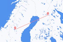 Vols depuis la ville de Kuusamo vers la ville de Östersund