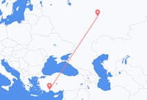 Flyrejser fra Kasan, Rusland til Antalya, Tyrkiet