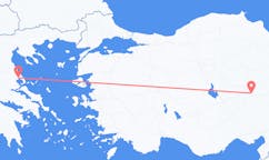 トルコのカイセリから、ギリシャのヴォロスまでのフライト
