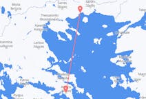 Flyreiser fra Kavala, Hellas til Athen, Hellas