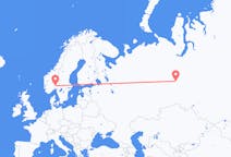 Vols depuis la ville de Khanty-Mansiysk vers la ville d'Oslo