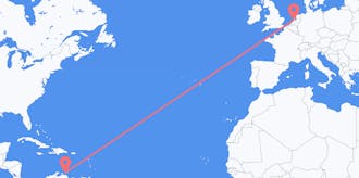 Flights from Curaçao to the Netherlands
