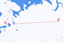 Fly fra Kogalym til Lappeenranta