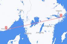 Flights from Kristiansand to Stockholm